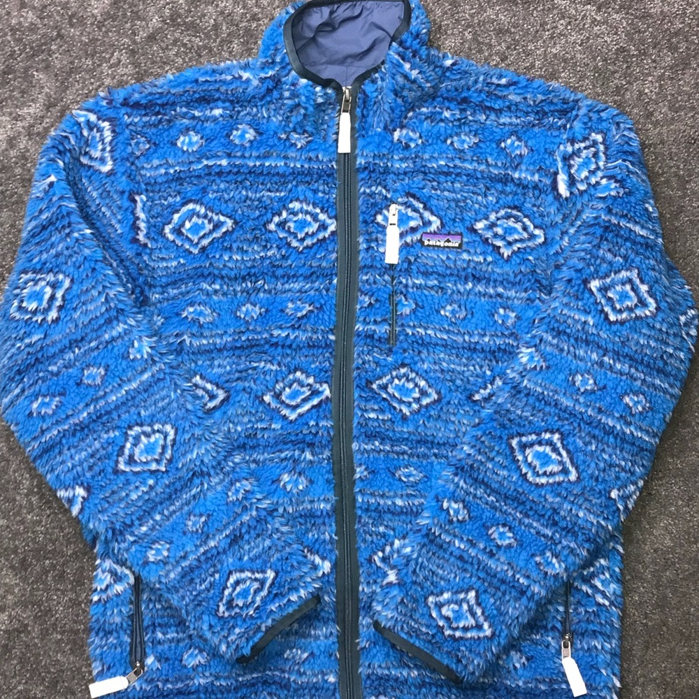 Patagonia Deep Pile Aztec print fleece Size Large